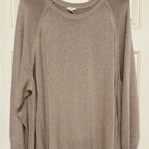 NWT J Jill Textured-Sides Crew-Neck Sweater 4x
